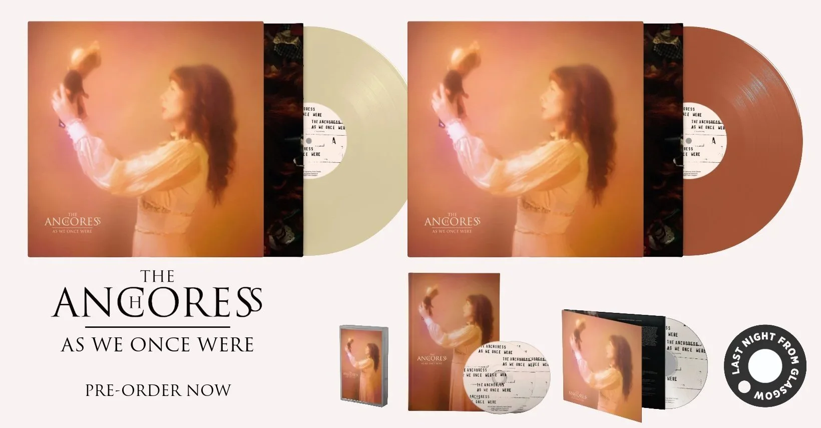 As We Once Were, available on 2LP vinyl, cassette, CD, and deluxe mediabook